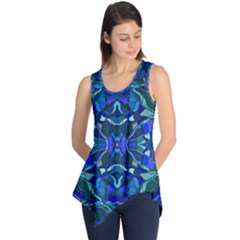 Abstract #8   I   Aqua Blues 6000 Sleeveless Tunic by KesaliSkyeArt