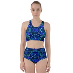 Abstract #8   I   Aqua Blues 6000 Racer Back Bikini Set