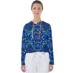 Abstract #8   I   Aqua Blues 6000 Women s Slouchy Sweat by KesaliSkyeArt