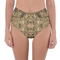 Abstract #8   I   Antiqued 6000 Reversible High-waist Bikini Bottoms by KesaliSkyeArt