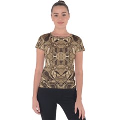 Abstract #8   I   Antiqued 6000 Short Sleeve Sports Top 