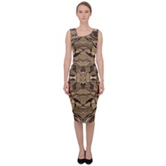 Abstract #8   I   Antiqued 6000 Sleeveless Pencil Dress