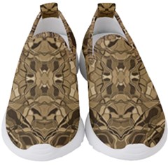 Abstract #8   I   Antiqued 6000 Kids  Slip On Sneakers