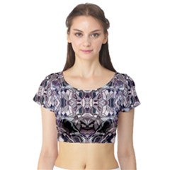 Abstract #8   I   Aquatic 6000 Short Sleeve Crop Top