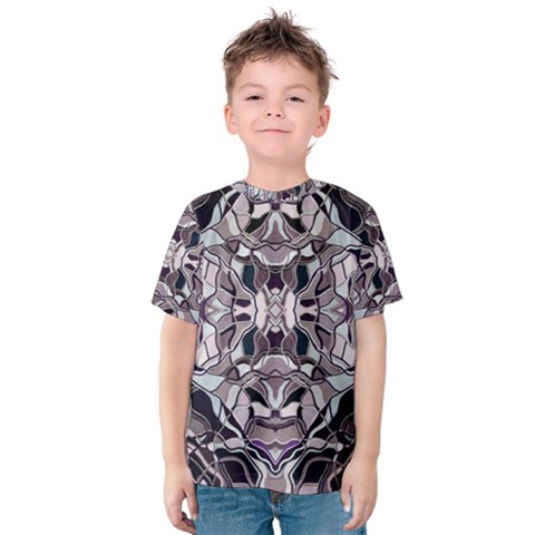 Abstract #8   I   Aquatic 6000 Kids  Cotton Tee by KesaliSkyeArt