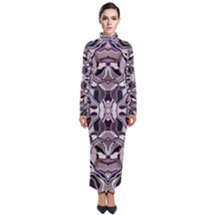 Abstract #8   I   Aquatic 6000 Turtleneck Maxi Dress by KesaliSkyeArt