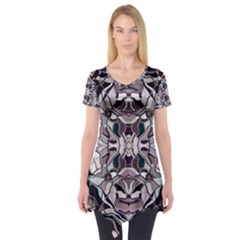 Abstract #8   I   Aquatic 6000 Short Sleeve Tunic  by KesaliSkyeArt