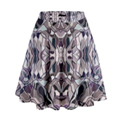 Abstract #8   I   Aquatic 6000 High Waist Skirt by KesaliSkyeArt