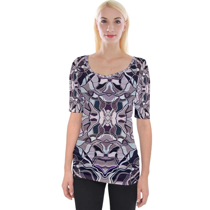 Abstract #8   I   Aquatic 6000 Wide Neckline Tee