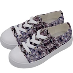 Abstract #8   I   Aquatic 6000 Kids  Low Top Canvas Sneakers by KesaliSkyeArt