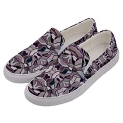 Abstract #8   I   Aquatic 6000 Men s Canvas Slip Ons by KesaliSkyeArt