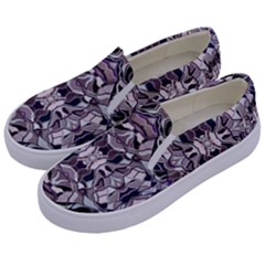 Abstract #8   I   Aquatic 6000 Kids  Canvas Slip Ons by KesaliSkyeArt