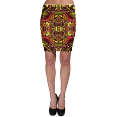 Abstract #8   I   Autumn 6000 Bodycon Skirt by KesaliSkyeArt