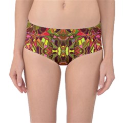 Abstract #8   I   Autumn 6000 Mid-waist Bikini Bottoms by KesaliSkyeArt