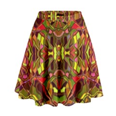 Abstract #8   I   Autumn 6000 High Waist Skirt by KesaliSkyeArt