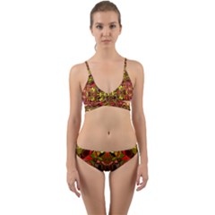 Abstract #8   I   Autumn 6000 Wrap Around Bikini Set by KesaliSkyeArt