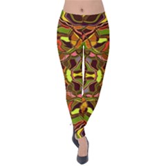 Abstract #8   I   Autumn 6000 Velvet Leggings by KesaliSkyeArt