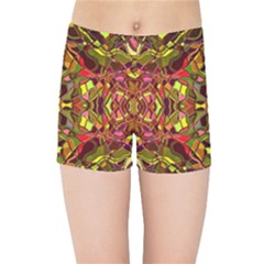 Abstract #8   I   Autumn 6000 Kids  Sports Shorts by KesaliSkyeArt