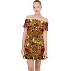 Abstract #8   I   Autumn 6000 Off Shoulder Chiffon Dress