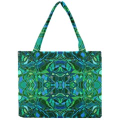 Abstract #8   I   Blues & Greens 6000 Mini Tote Bag