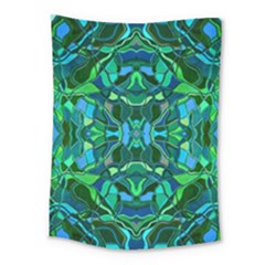 Abstract #8   I   Blues & Greens 6000 Medium Tapestry