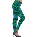 Abstract #8   I   Blues & Greens 6000 Lightweight Velour Leggings View4