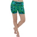 Abstract #8   I   Blues & Greens 6000 Lightweight Velour Yoga Shorts View1