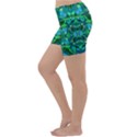 Abstract #8   I   Blues & Greens 6000 Lightweight Velour Yoga Shorts View2