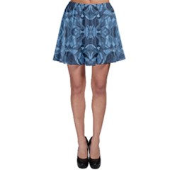 Abstract #8   I   Blues 6000 Skater Skirt by KesaliSkyeArt