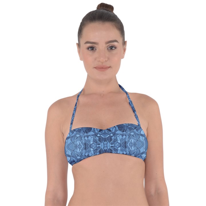 Abstract #8   I   Blues 6000 Halter Bandeau Bikini Top