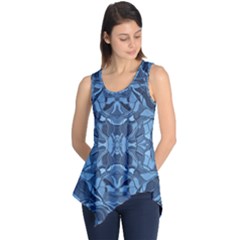 Abstract #8   I   Blues 6000 Sleeveless Tunic by KesaliSkyeArt