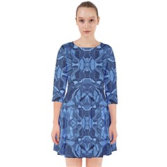 Abstract #8   I   Blues 6000 Smock Dress by KesaliSkyeArt