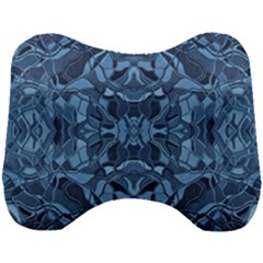 Abstract #8   I   Blues 6000 Head Support Cushion by KesaliSkyeArt