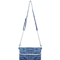 Abstract #8   I   Blues 6000 Mini Crossbody Handbag