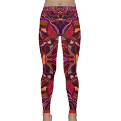 Abstract #8   I   Carmine 6000 Classic Yoga Leggings by KesaliSkyeArt