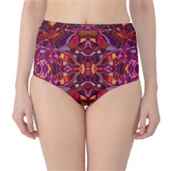 Abstract #8   I   Carmine 6000 Classic High-waist Bikini Bottoms by KesaliSkyeArt