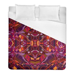 Abstract #8   I   Carmine 6000 Duvet Cover (full/ Double Size) by KesaliSkyeArt