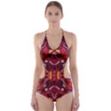 Abstract #8   I   Carmine 6000 Cut-Out One Piece Swimsuit View1