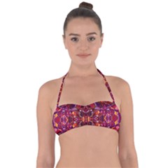 Abstract #8   I   Carmine 6000 Halter Bandeau Bikini Top by KesaliSkyeArt