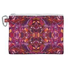 Abstract #8   I   Carmine 6000 Canvas Cosmetic Bag (xl)