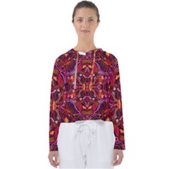 Abstract #8   I   Carmine 6000 Women s Slouchy Sweat by KesaliSkyeArt