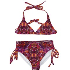 Abstract #8   I   Carmine 6000 Kids  Classic Bikini Set by KesaliSkyeArt