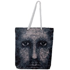 Foam Man Photo Manipulation Poster Full Print Rope Handle Tote (large) by dflcprintsclothing