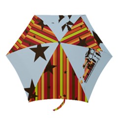 Dreamscape Owl - Mini Folding Umbrella by TransfiguringAdoptionStore