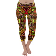 Abstract #8   I   Autumn 6000 Capri Winter Leggings 