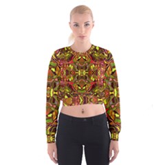 Abstract #8   I   Autumn 6000 Cropped Sweatshirt