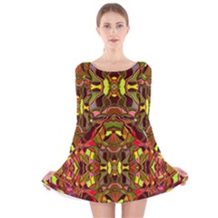 Abstract #8   I   Autumn 6000 Long Sleeve Velvet Skater Dress