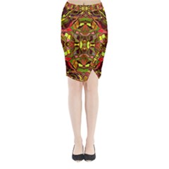 Abstract #8   I   Autumn 6000 Midi Wrap Pencil Skirt by KesaliSkyeArt