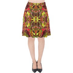 Abstract #8   I   Autumn 6000 Velvet High Waist Skirt by KesaliSkyeArt