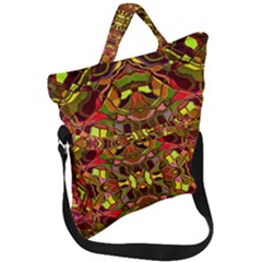 Abstract #8   I   Autumn 6000 Fold Over Handle Tote Bag